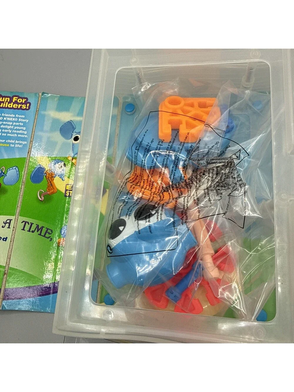 Kid K'nex Story Pals Building Set The Lion and the Mouse with Book NOS